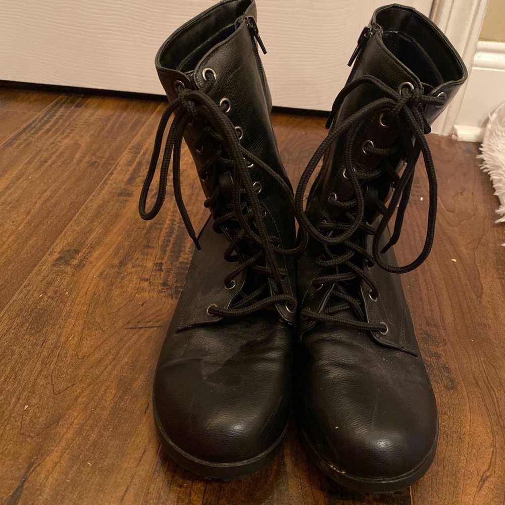 Black Army Boots